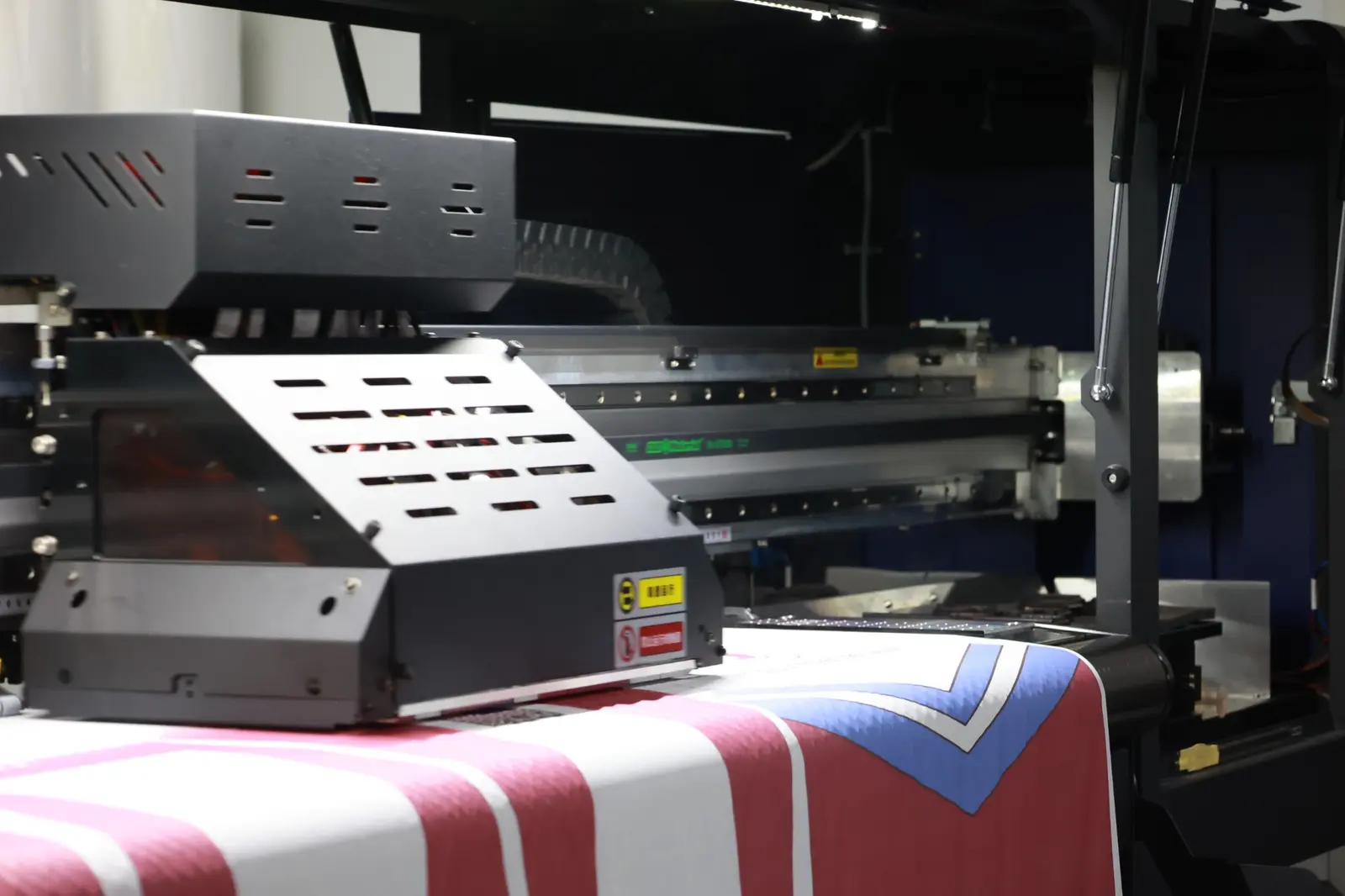 TONTON sublimation printing equipment producing custom sportswear panels